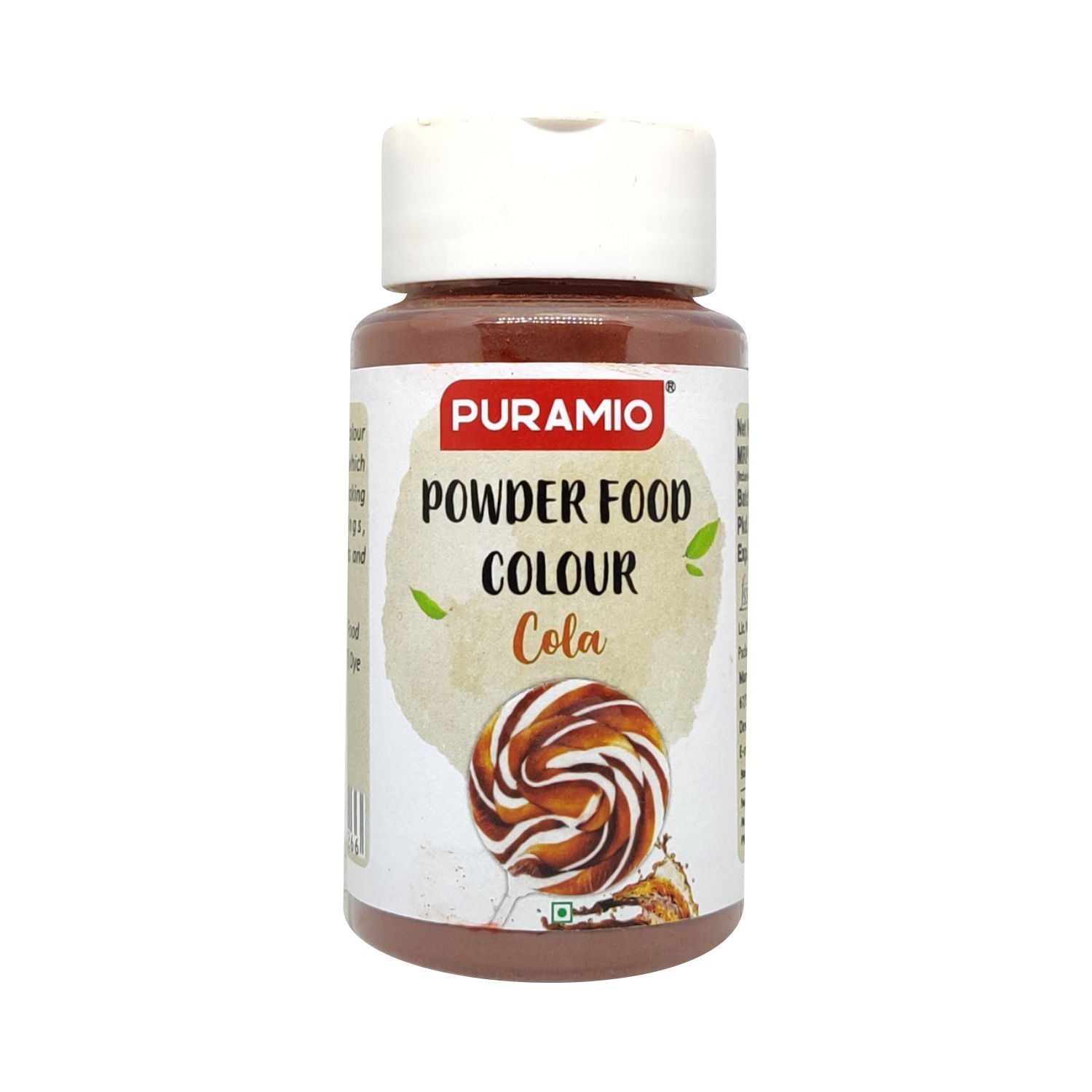 Puramio Powder Food Colour - Cola, 125 gm