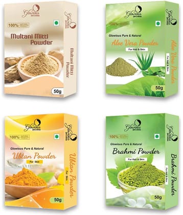 glowious - Skin Toning Face Pack for Normal Skin ( Pack of 4 )