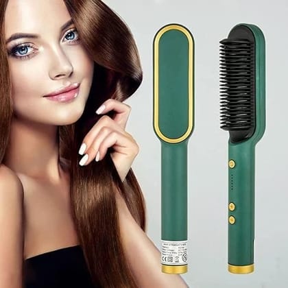 Electric Hair Straightener Brush, Ionic Hair Straightening Comb, Anti-Scald Hair Straightener with Adjustable Temperature for All Hair Types Electric Hair Straightener Brush, Ionic Hair Straightening Comb, Anti-Scald Hair Straightener with Adjustable Temperature for All Hair Types