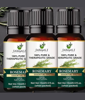 PURE Jangali ORGANICS Rosemary Essential Oil 100% PURE & Natural for Hair Growth, Skin 45ML