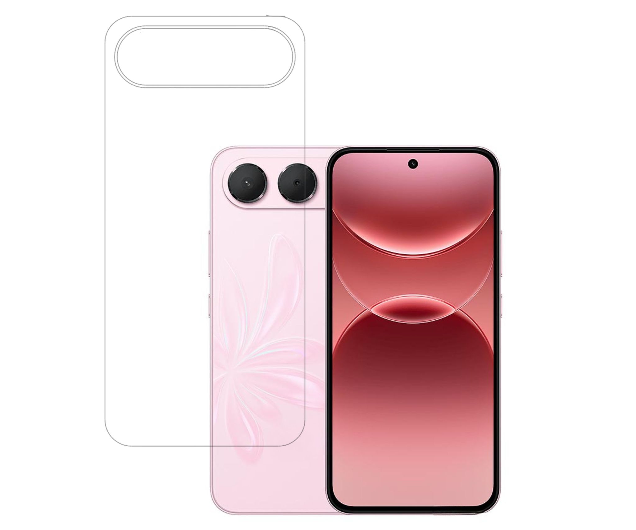 ISAAK Back Screen Protector Compatible with OPPO F35 5G (Pack of 1)