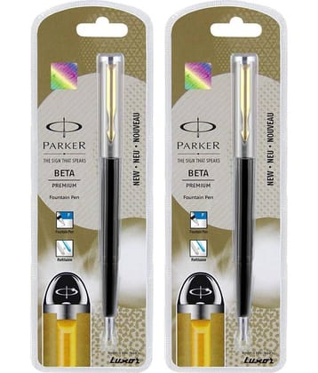 Parker Parker Beta Premium Gt Fountain Pen (Pack Of 2, Blue, Black)