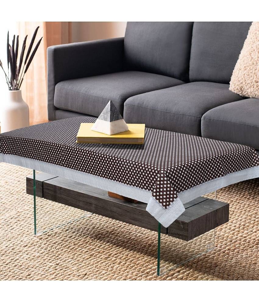 Printed PVC 4 Seater Rectangle Table Cover ( 150 x 92 ) cm Pack of 1 Blue