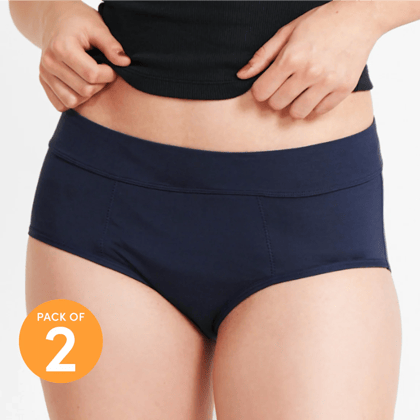 Hip hugger Lovers - Navy (Pack of 2)