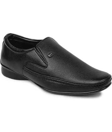 Action Slip On Artificial Leather Black Formal Shoes