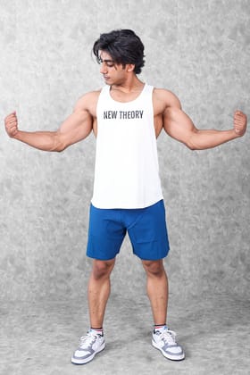 Alpha Gym Stringer - White-XXXL