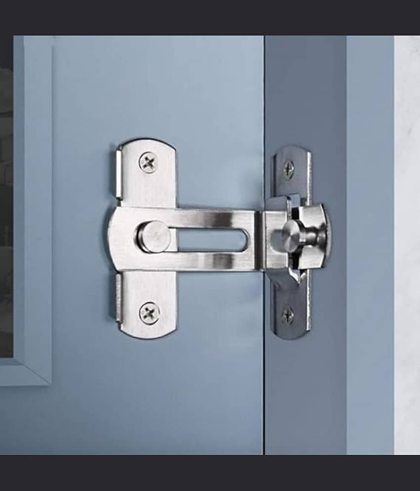 Door Latch Buckle Bolt Lock 90 Degree Angle for Door and Window Sliding Lock bar Bolt barn Sliding Latch