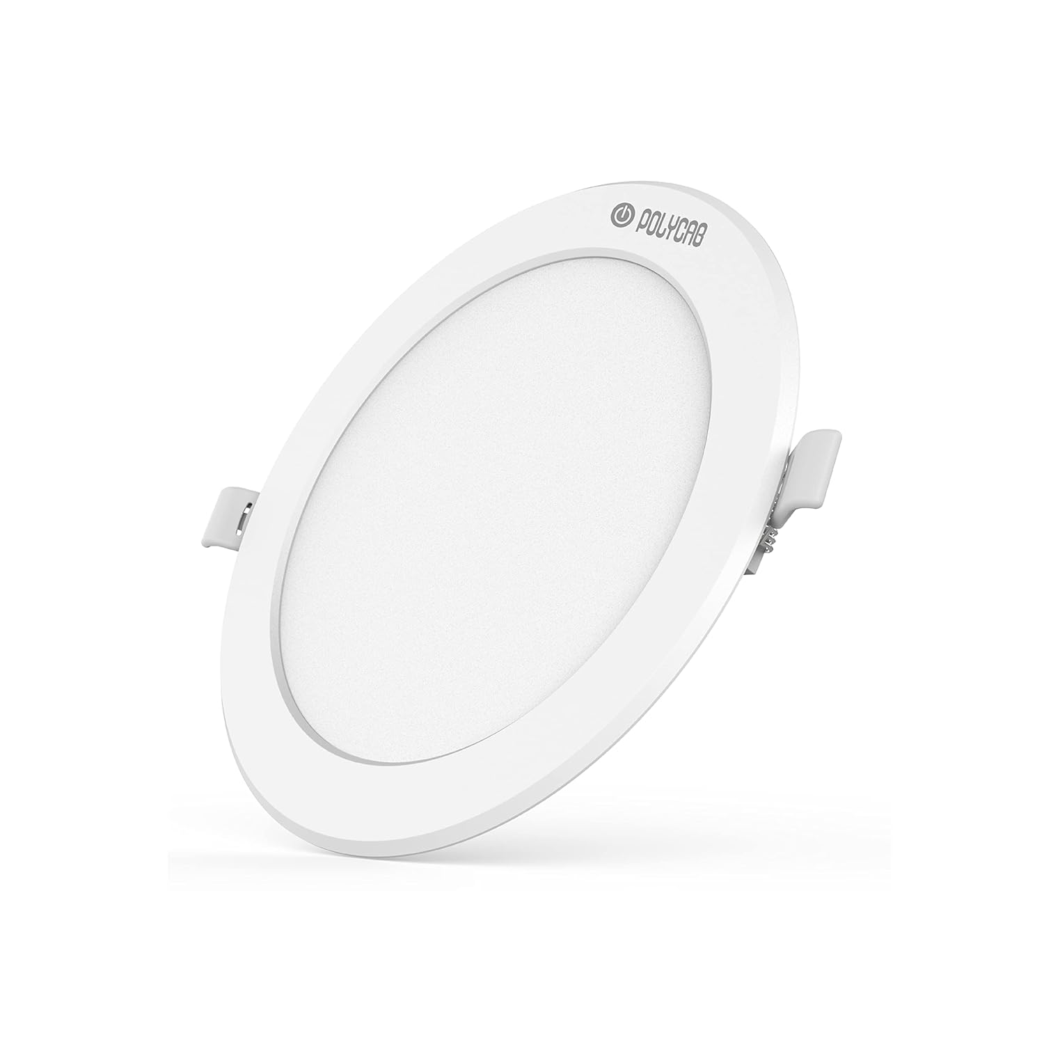 Polycab 12W LED Panel Light Scintillate Edge Slim Round Smart Offers Bright Lumination Long Lifespan No Harmful Radiation (Cool White, 6500K, 2 PCS, Cut Out: 5.9 inches)