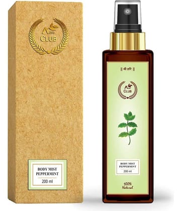 AGRI CLUB - Peppermint Body Mist For Men,Women 200 ml ( Pack of 1 )