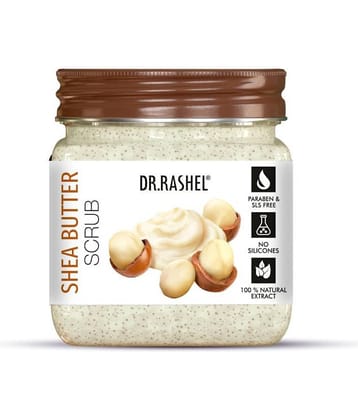 DR.RASHEL SHEA BUTTER FACE and BODY SCRUB For MEN and WOMENN (380 ml, Pack OF 1)