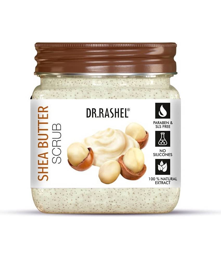 DR.RASHEL SHEA BUTTER FACE and BODY SCRUB For MEN and WOMENN (380 ml, Pack OF 1)