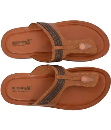 Aerowalk - Black Men's Leather Slipper
