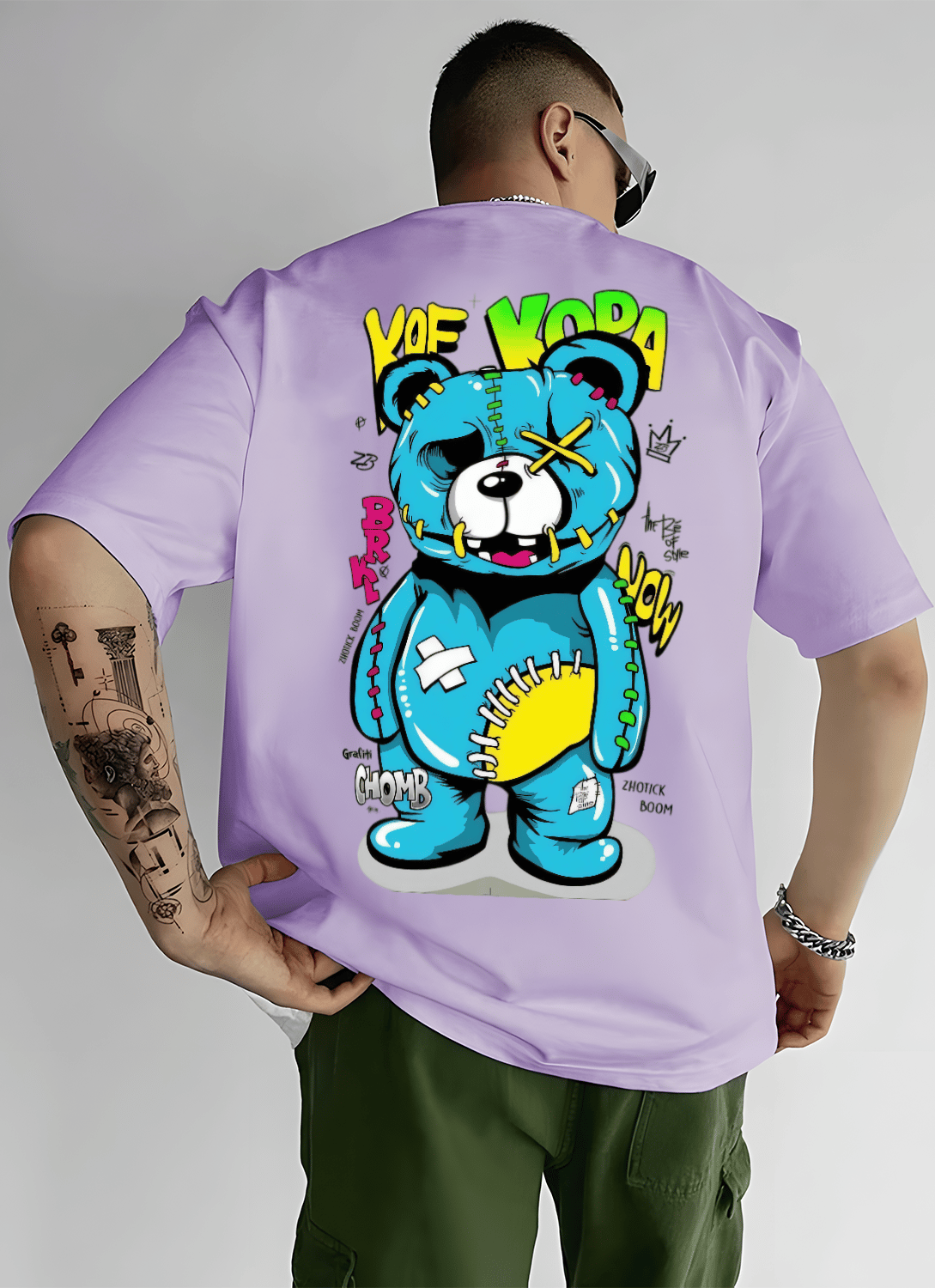 "Hello Nomoree" Cotton Oversized T shirt-S