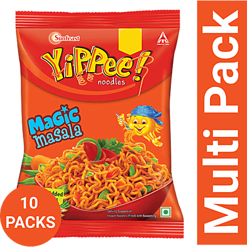 Sunfeast YiPPee! Magic Masala Noodles, 10X55 g (Pack of 10)