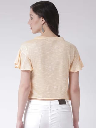 Latin Quarters Yellow Solid Top