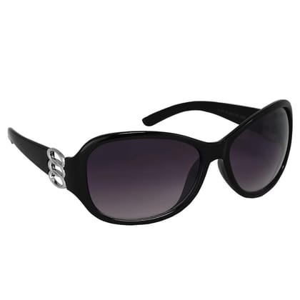 Dervin Oversized Women's Sunglasses (Black)