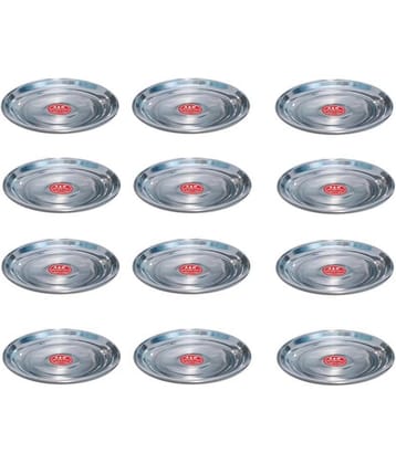 A & H ENTERPRISES 12 Pcs Stainless Steel Steel Quarter Plate