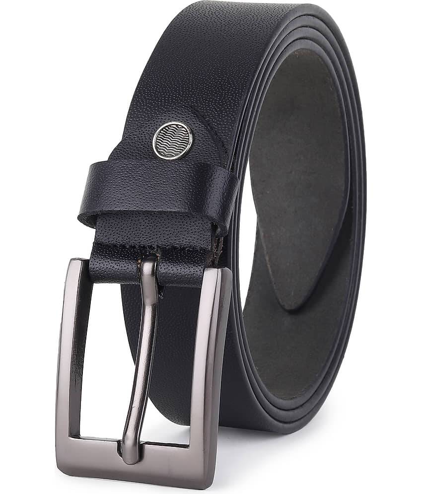Elite Crafts - Black 100% Leather Men's Formal Belt ( Pack of 1 )