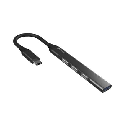 Portronics Mport 31C USB C Hub 4in1,( Grey)