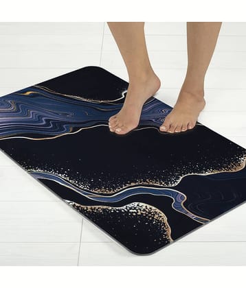BELLA TRUE Anti-skid Rubber Bath Mat Other Sizes cm ( Pack of 1 ) - Navy