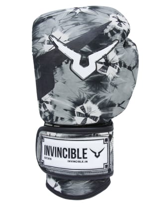 Invincible Limited Edition Super Sparring Boxing Gloves-Black Tie & Dye / 10 OZ