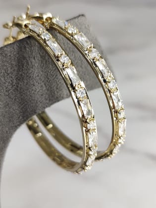 Daisy Hoops Small, Gold