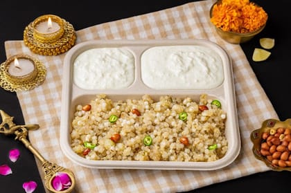 Sabudana Khichdi & Curd Meal
