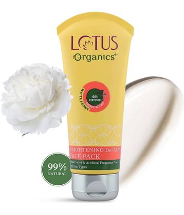 Lotus Organics+ Brightening De-Tan Face Pack 100g