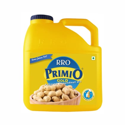 RRO Primio Gold Filtered Groundnut Oil 15 Ltr Jar