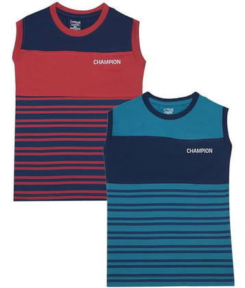 Dollar Champion Kidswear Pack of 2 Boys Cotton T-Shirt ( Multicolor )