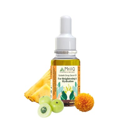 MrilQ Golden Drop Oil | Instant Glow & Hydration| Vit C Serum | All Skin Types