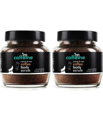 mCaffeine Naked and Raw Coffee Body Scrub 100gm each (Pack of 2)
