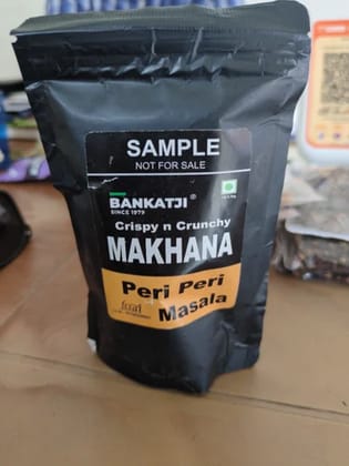 BANKATJI Peri Peri Masala Makhana (70g) | Crispy & Crunchy Roasted Fox Nuts | Spicy & Tangy Healthy Snack | Guilt-Free Evening Munching