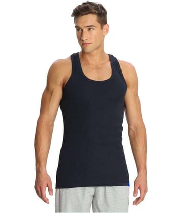 Jockey Navy Sleeveless Vests Single
