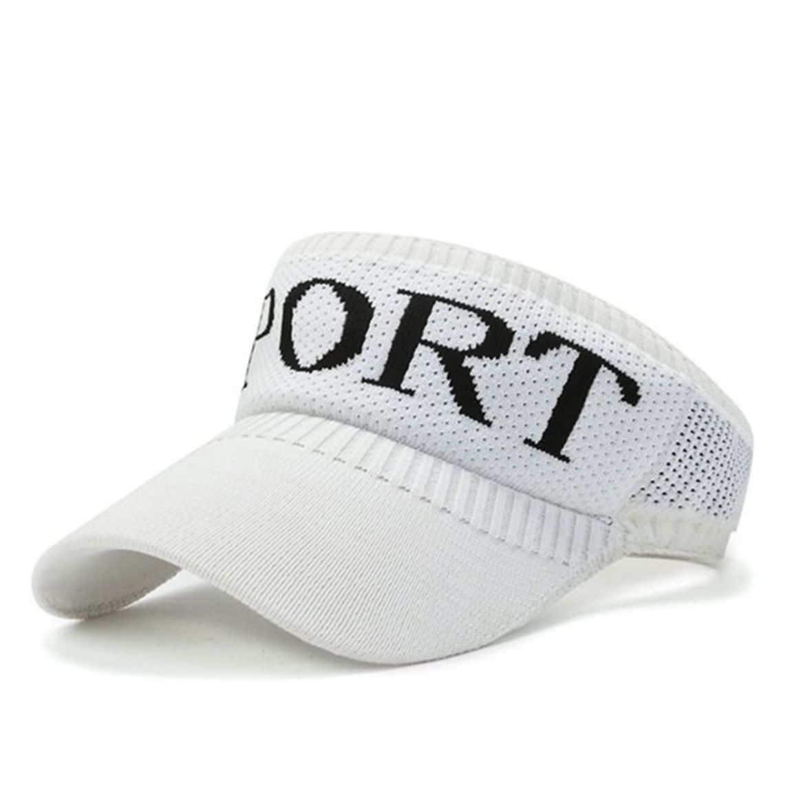 Tennis Golf Half Visor Hats And Caps For Men White Color