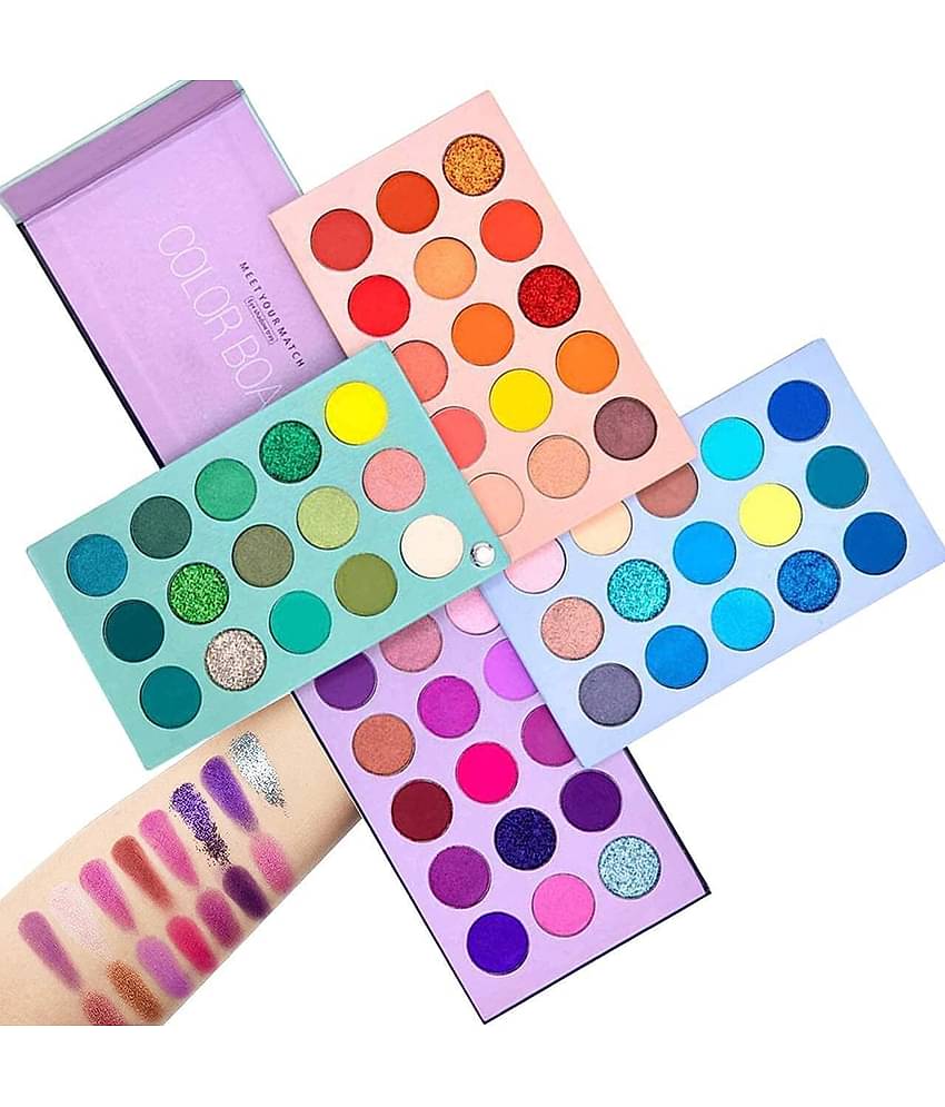 BLUSHIS Beauty Glazed Eyeshadow Palette 60 Colors Mattes And Shimmers High Pigmented Color Palette