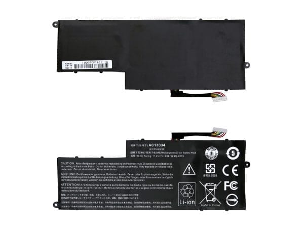 Laptop Battery For Acer AC13C34 – V5-121 / V5 -122, 14.4V 3 Cells 2640mAh – Compatible