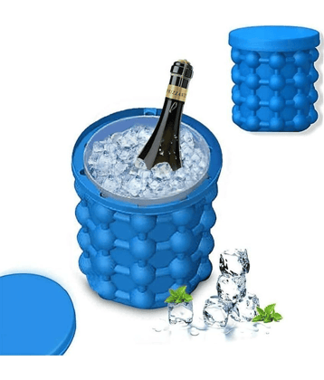 sakimo Silicon Ice Bucket Blue 1 Pcs