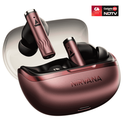 boAt Nirvana Zenith Pro | Wireless Earbuds with Spatial Audio, 80H Playback & 50dB Hybrid Adaptive ANC "Awarded Best TWS by Gadgets 360" boAt Nirvana Zenith Pro | Wireless Earbuds with Spatial Audio, 80H Playback & 50dB Hybrid Adaptive ANC "Awarded Best 
