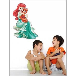 Homeberry Flying Bird with Cage and Baby Panda Large Self Adhesive Sticker (Pack of 2)