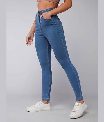 Dolce Crudo - Blue Denim Skinny Fit Women's Jeans ( Pack of 1 )