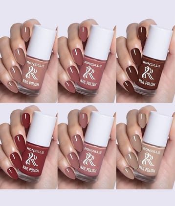 Ronzille Multi Nail Polish 36 ( Pack of 6 )