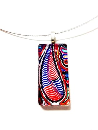 Brit-angle Rectangle Glass Pendant