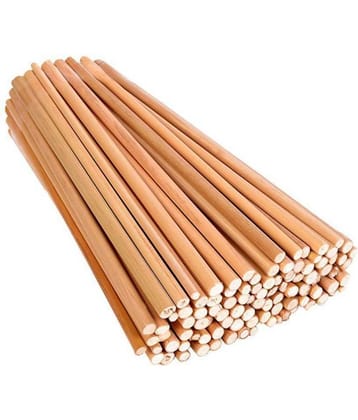 Bamboo sticks, 100 pcs , 9" length Unfinished Round Sticks for DIY Model Building Craft, hobby, scrapbooking,