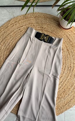 Eliot belted trousers-Beige / XS