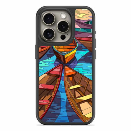 Colorful Boats Mobile Bumper Cover