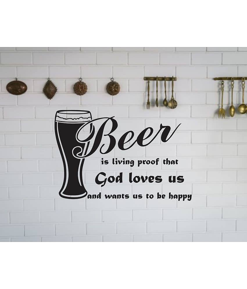 Sticker Studio Beer loves Motivational/Quotes Theme PVC Sticker