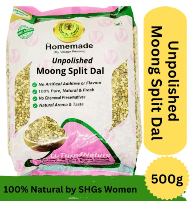 Unpolished Moong Dal Split-Desi Dal