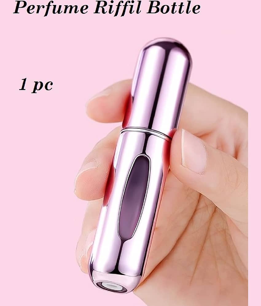 Pocket Sized Perfume Bottle Mini Travel Perfume Atomizer | Easy Refill Aluminum Perfume Bottles With Pump Sprayer - Pack of 1