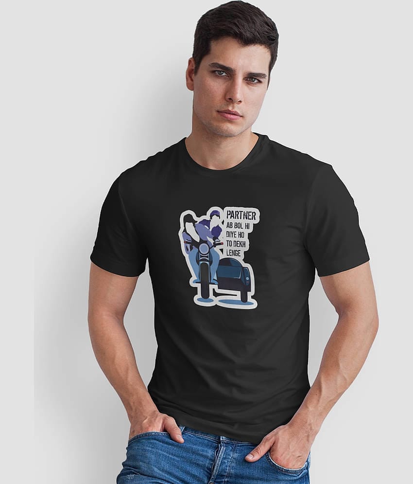 The Twenty Eight Pack of 1 Cotton Regular Fit Men's T-Shirt ( Black )